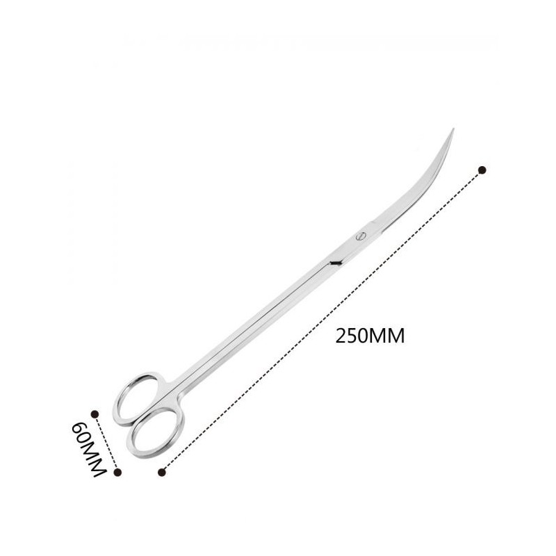 Forbice curva 25cm acciaio inossidabile Forbice curva 25cm acciaio inossidabile