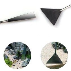 Spatola per ghiaia in acciaio inox 32 cm